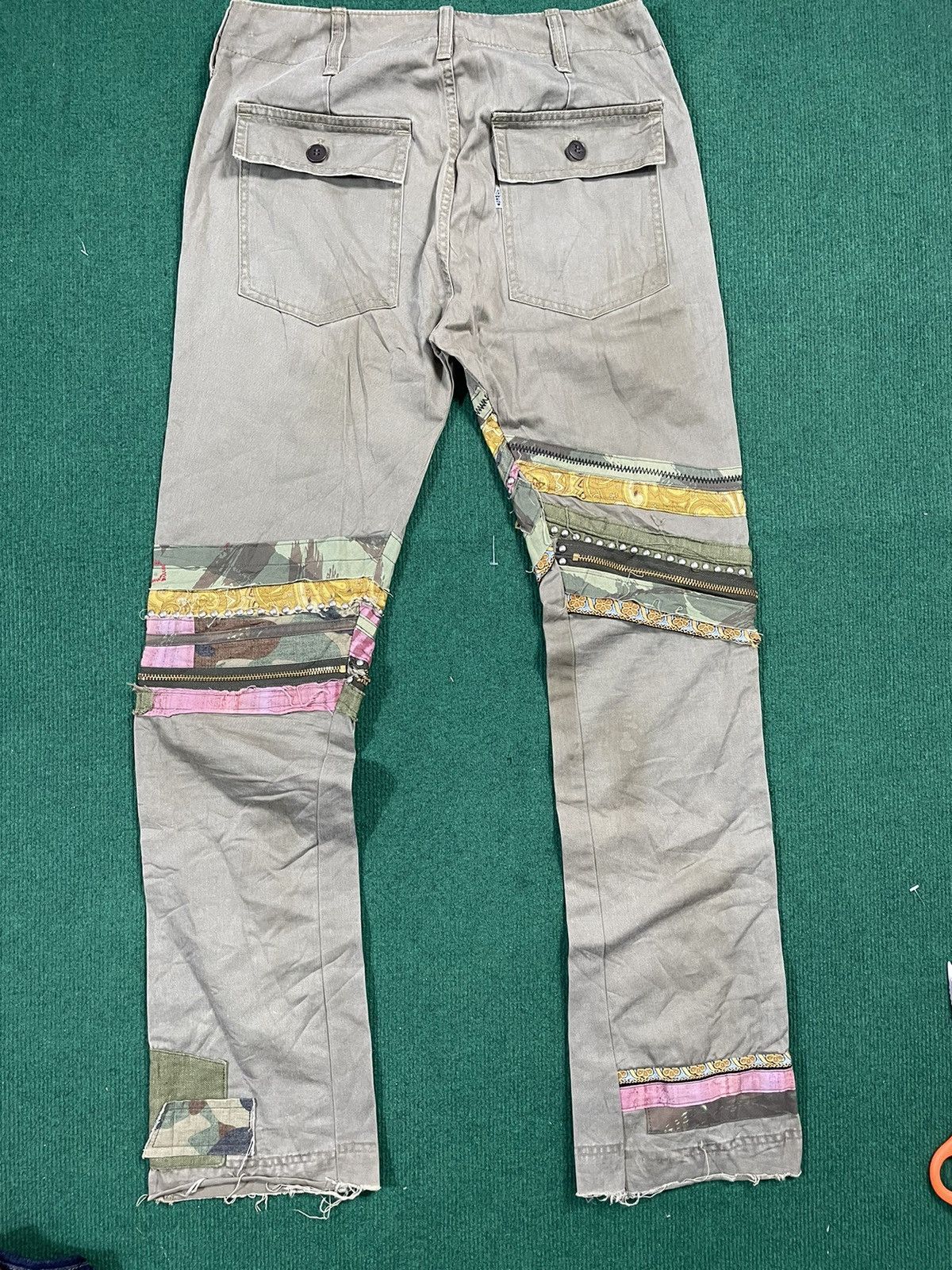 If Six Was Nine × Japanese Brand Go West Brushstroke Camo Japanese Military Outdoor Pants Size US 31 - 3 Thumbnail