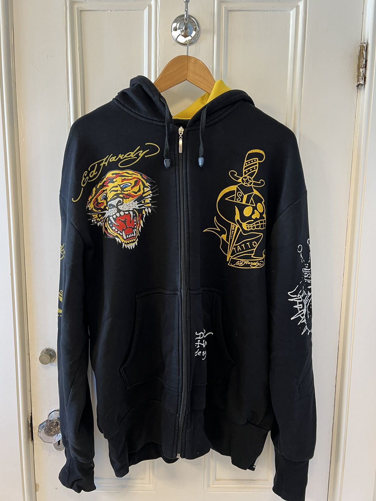Ed Hardy Ed Hardy Hoodie big logo Size US XXL / EU 58 / 5 - 2 Thumbnail