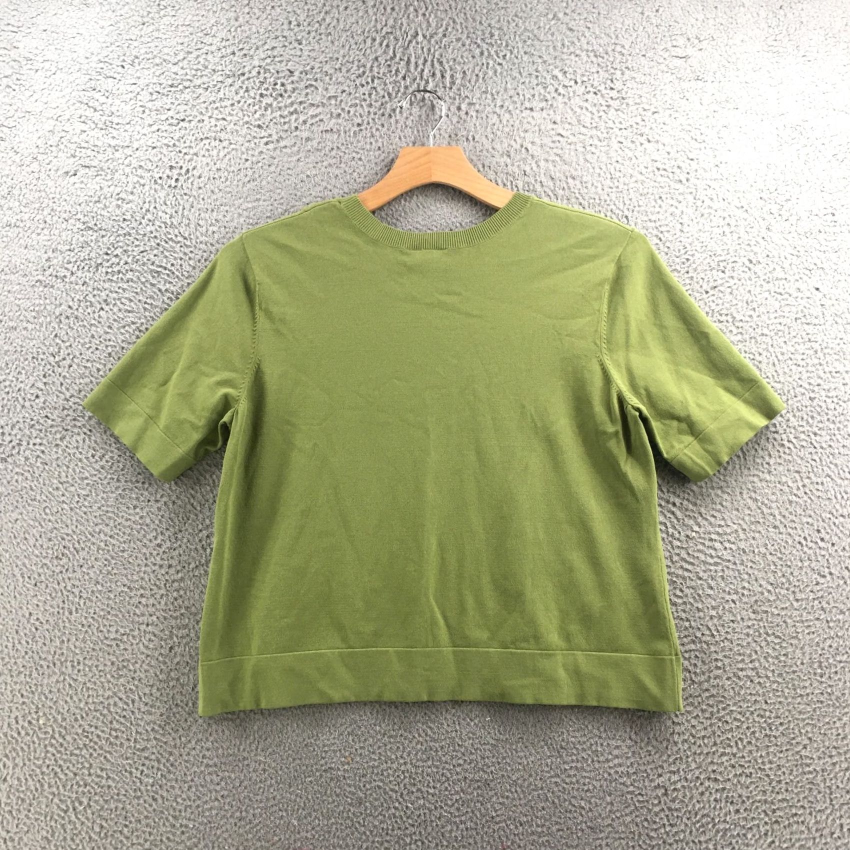 Talbots Talbots Short Sleeve Tee Shirt Womens 2X Solid Green Crew Neck Pullover Casual Size XXL / US 16-18 / IT 52-54 - 7 Thumbnail