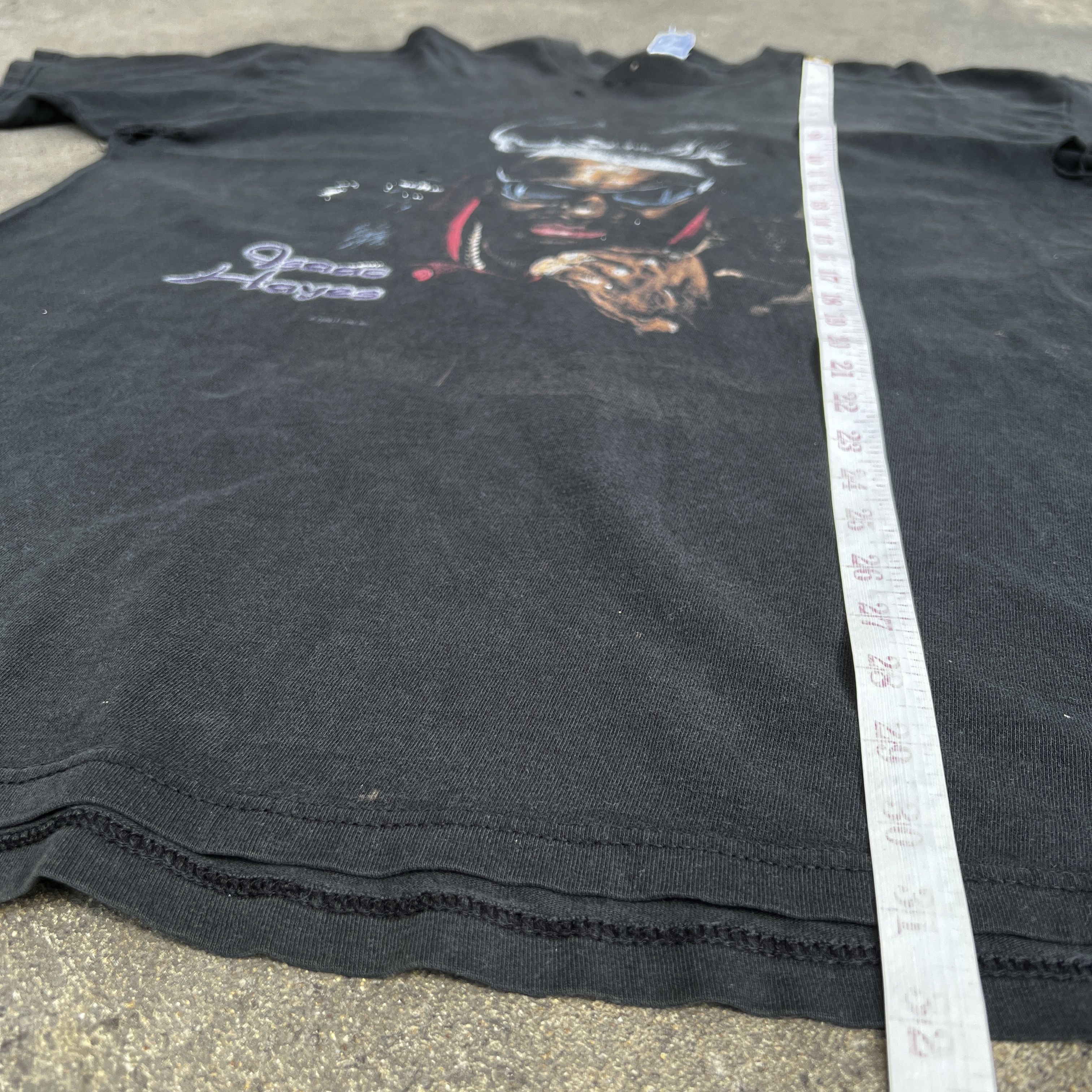 Rap Tees × Vintage Vintage 90s Isaac Hayes Tee 2XL Distressed Faded Thrashed Size US XXL / EU 58 / 5 - 21 Thumbnail