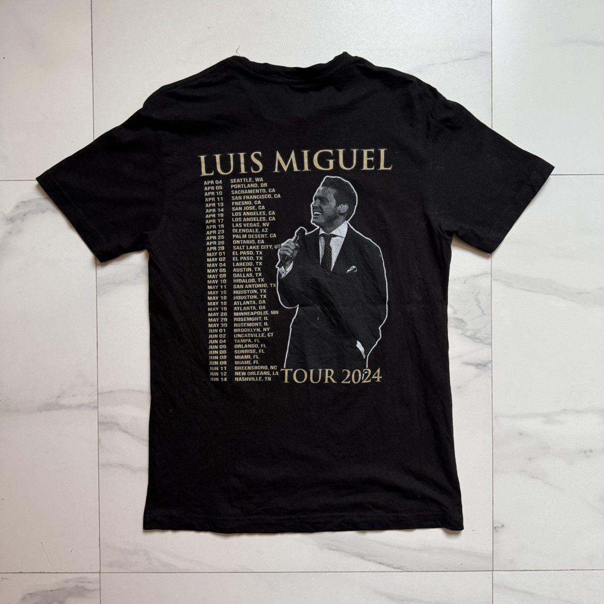 Band Tees Luis Miguel Tour 2024 T-Shirt Size US M / EU 48-50 / 2 - 3 Thumbnail