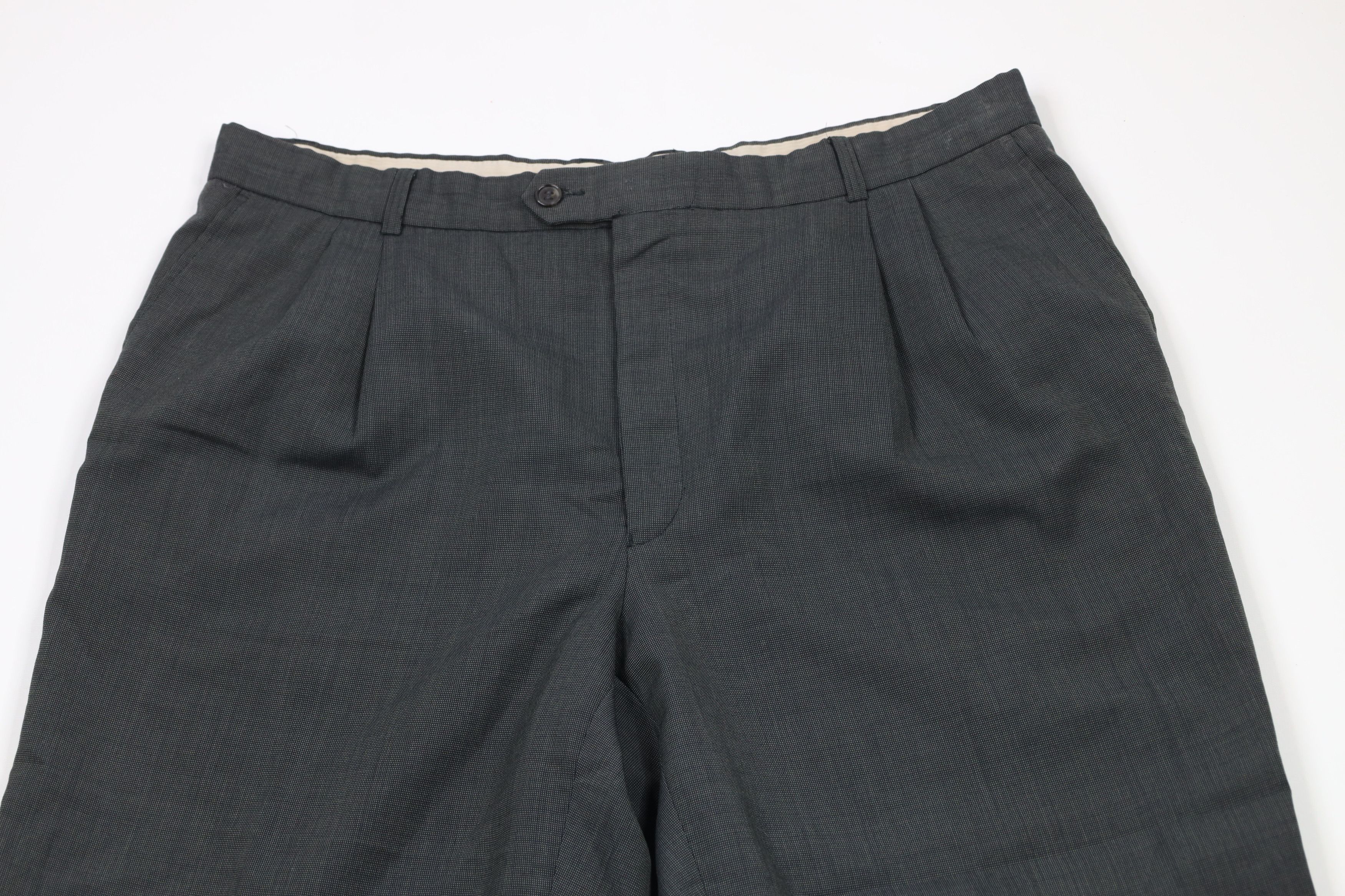 Vintage Vintage 90s Streetwear Pleated Cuffed Wide Leg Chino Pants Size US 38 / EU 54 - 2 Thumbnail