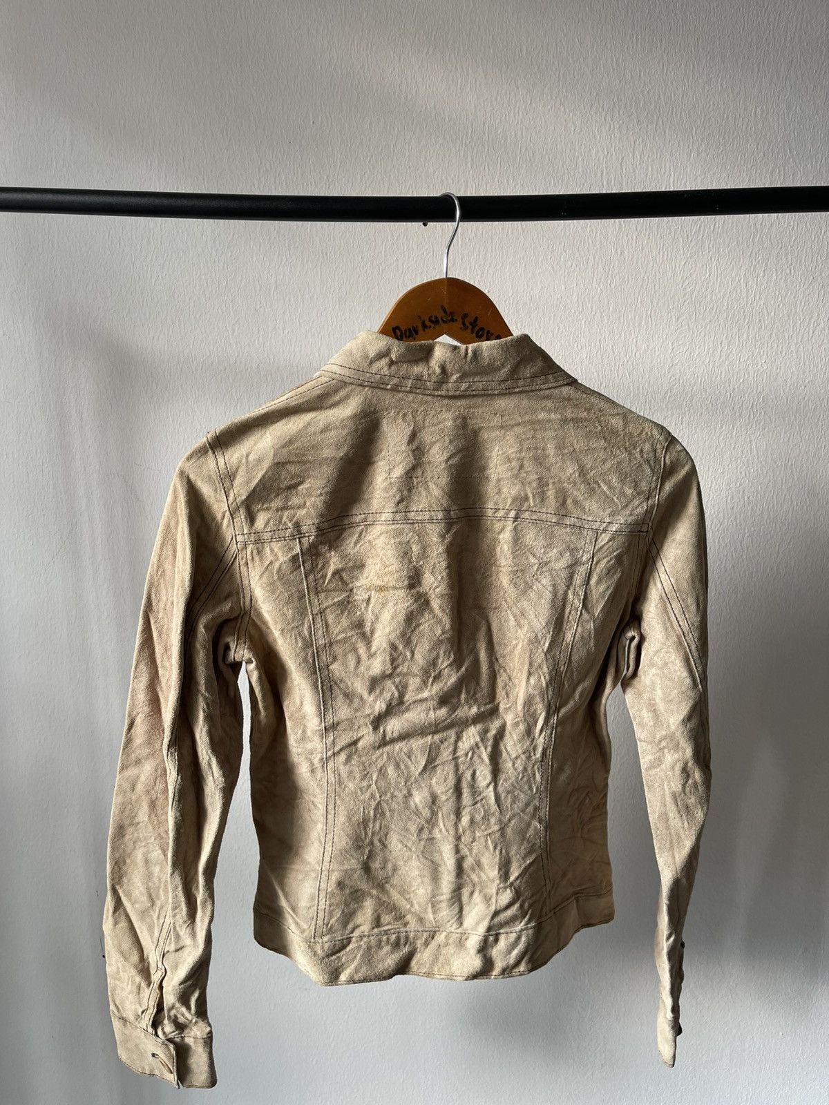 Dolce & Gabbana 2000s Dolce & Gabbana Suede Leather Jacket #98 Size XXS / US 00 / IT 34 - 5 Thumbnail