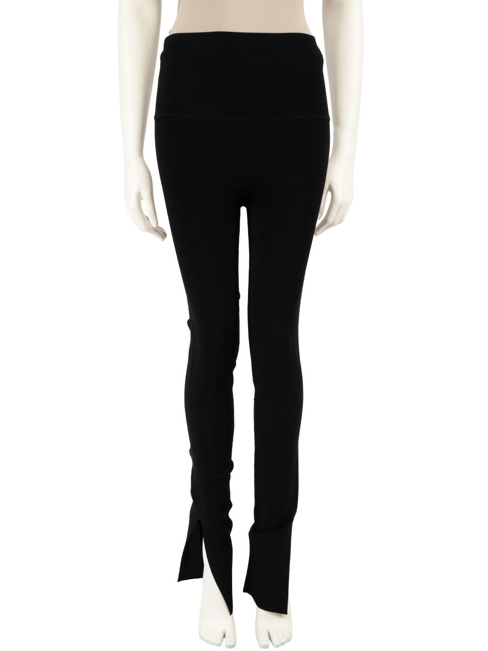 image of Khaite Black High Waisted Leggings, Women's (Size 30)