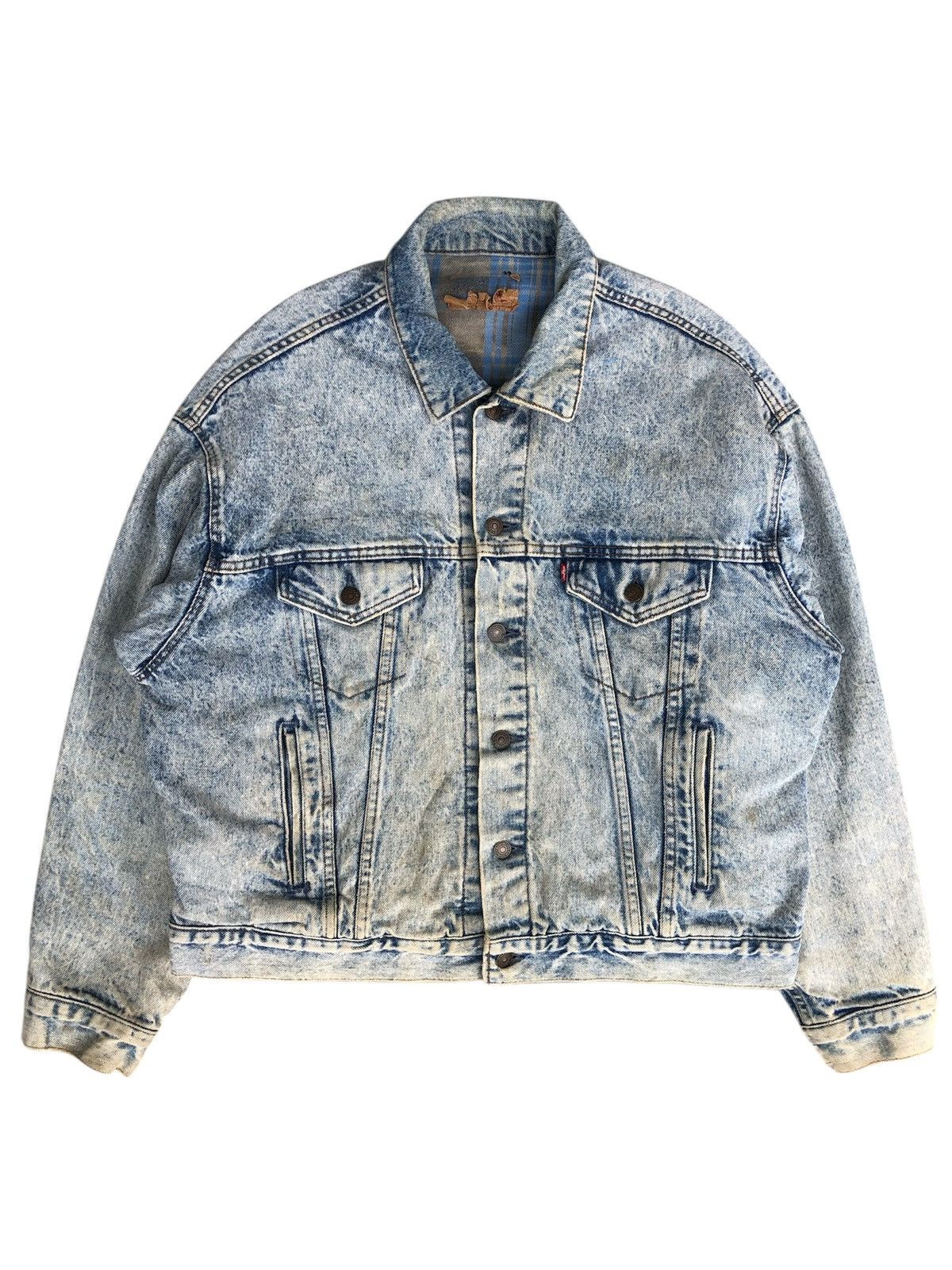 Levi's Vintage 80s Levis 70417 Blanked Lined Baggy Distressed Size US XL / EU 56 / 4 - 3 Thumbnail