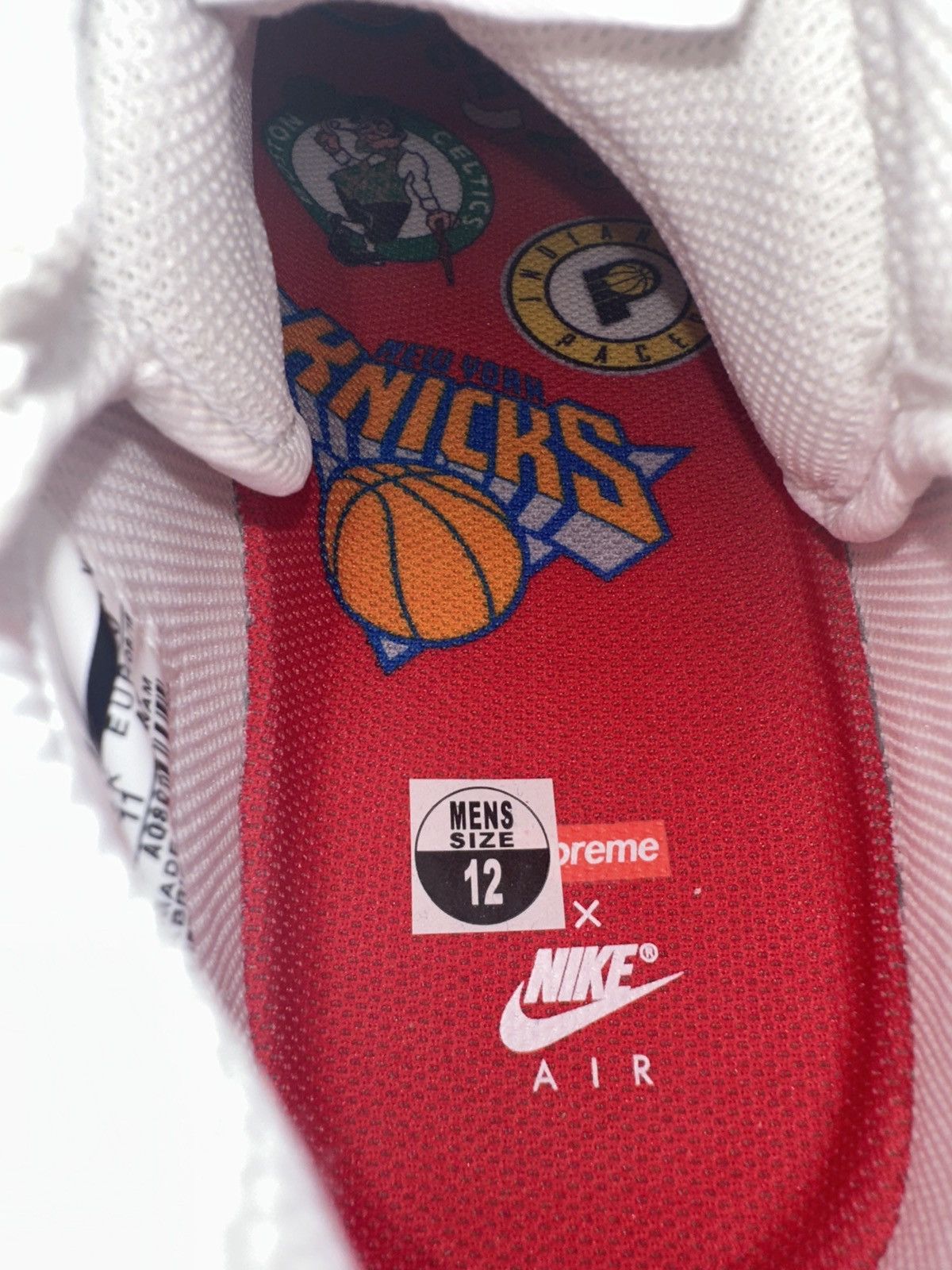 Nike × Supreme Supreme x Nike Air Force 1 Mid NBA White Size US 12 / EU 45 - 7 Thumbnail