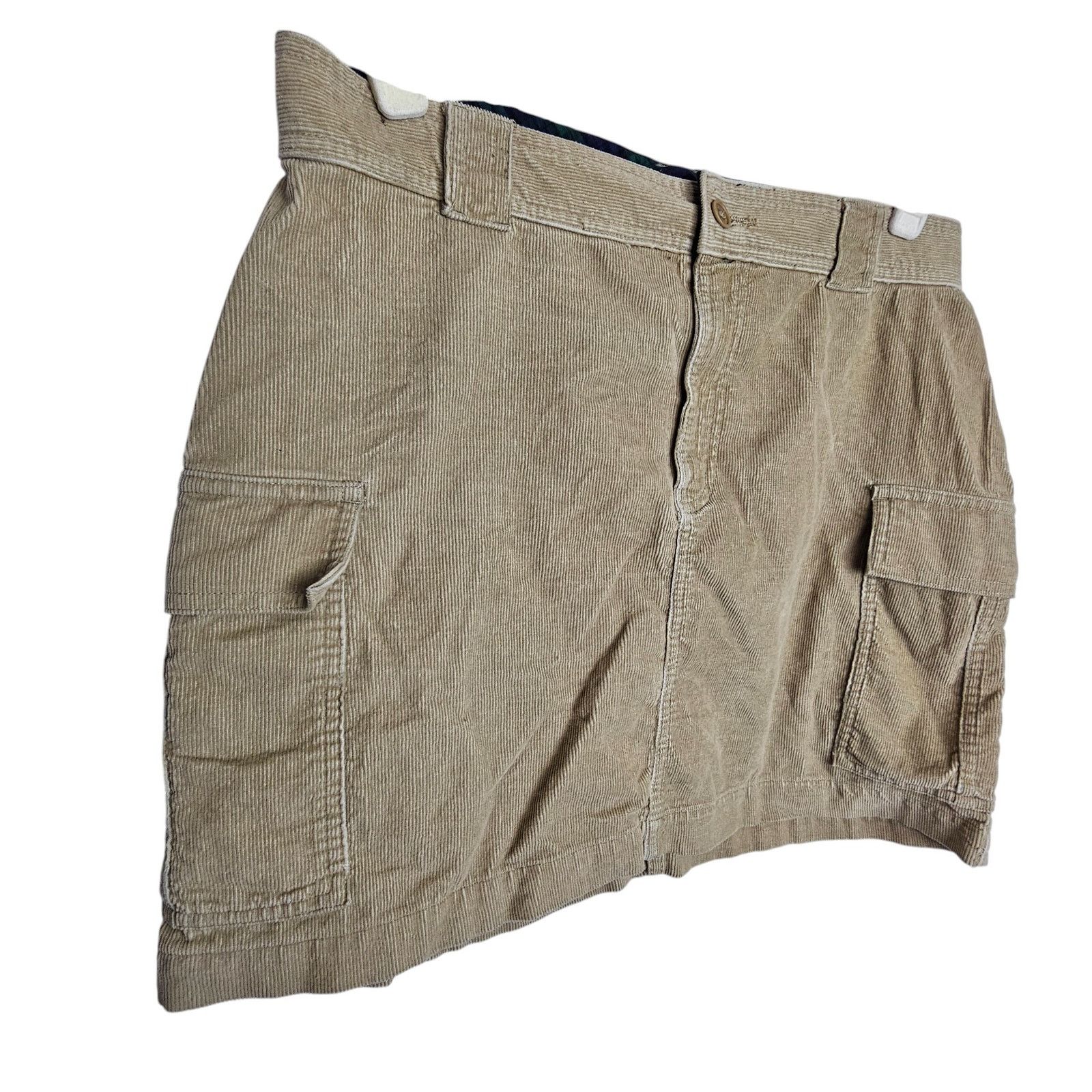 RRL Ralph Lauren Y2K Ralph Ralph Lauren Womens Corduroy Cargo Mini Skirt Size 30" / US 8 / IT 44 - 2 Thumbnail