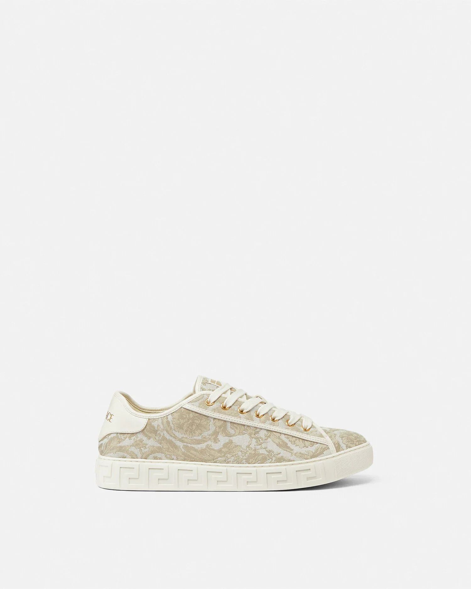 Versace os11x0326 Barocco Greca Sneakers in Beige Size US 11 / EU 44 - 1 Thumbnail