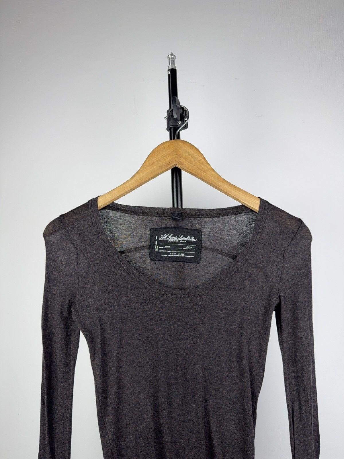 Allsaints Designer Retro AllSaints Luxury 00s Y2K Dress long sleeve Size S / US 4 / IT 40 - 2 Thumbnail