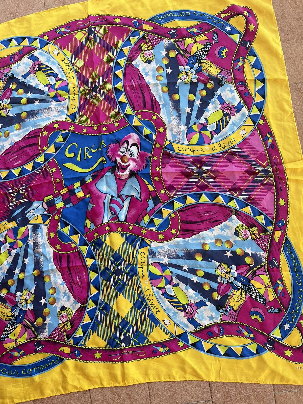 Dolce & Gabbana Dolce & Gabbana Silk Circus Scarf Size ONE SIZE - 4 Thumbnail