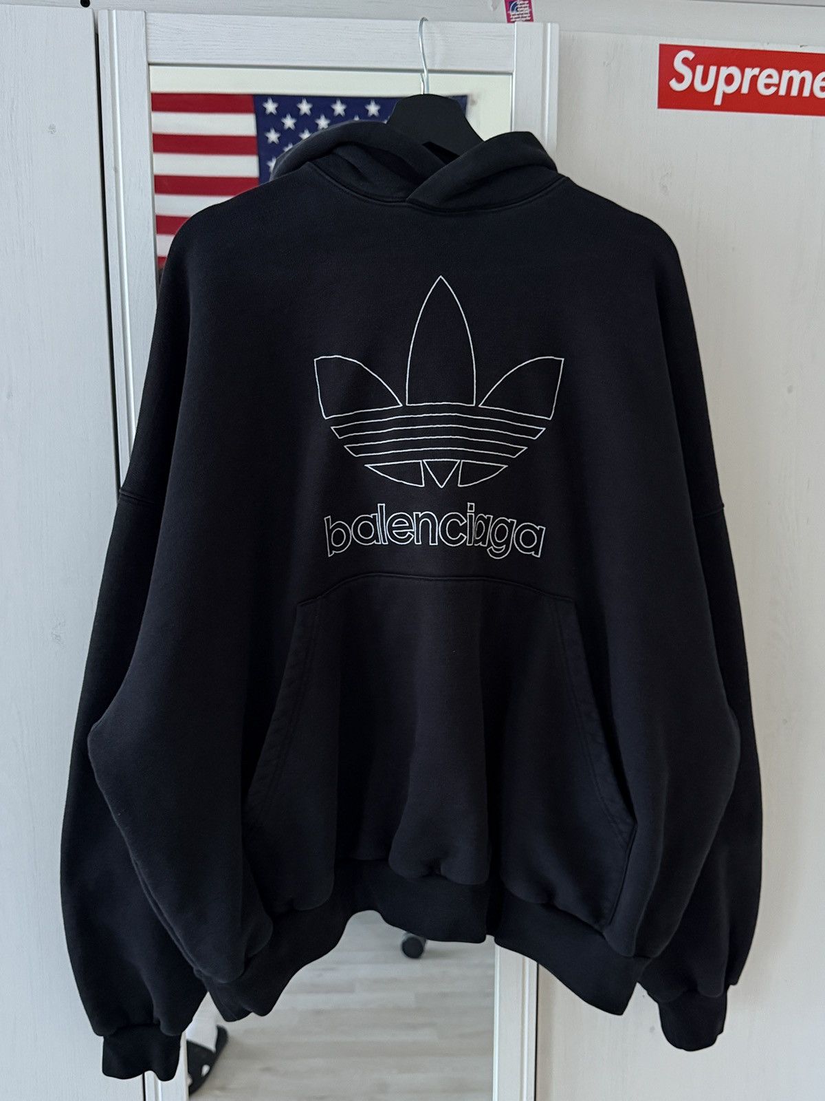 Balenciaga Balenciaga x Adidas Hoodie Size US L / EU 52-54 / 3 - 2 Thumbnail