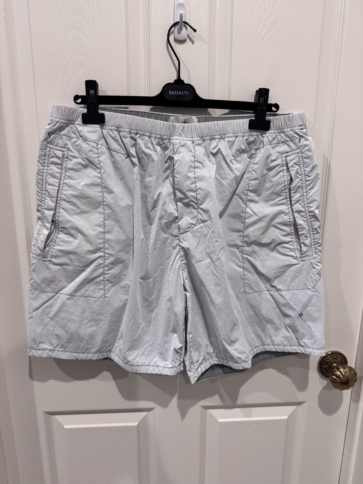 Stone Island Stone Island White Polyamide Shorts Type CO Sz 38 fits 35-38 Size US 36 / EU 52 - 1 Thumbnail