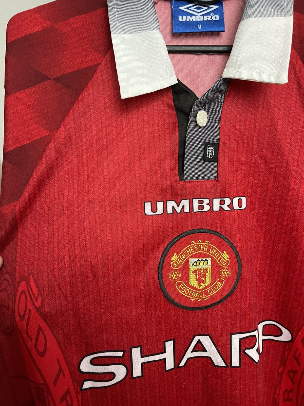 Umbro 1996/1997 Umbro Manchester United Vintage Soccer Jersey Tee Size US M / EU 48-50 / 2 - 12 Thumbnail