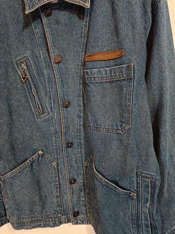 Harley Davidson y2k harley davidson denim jacket Size US M / EU 48-50 / 2 - 5 Thumbnail