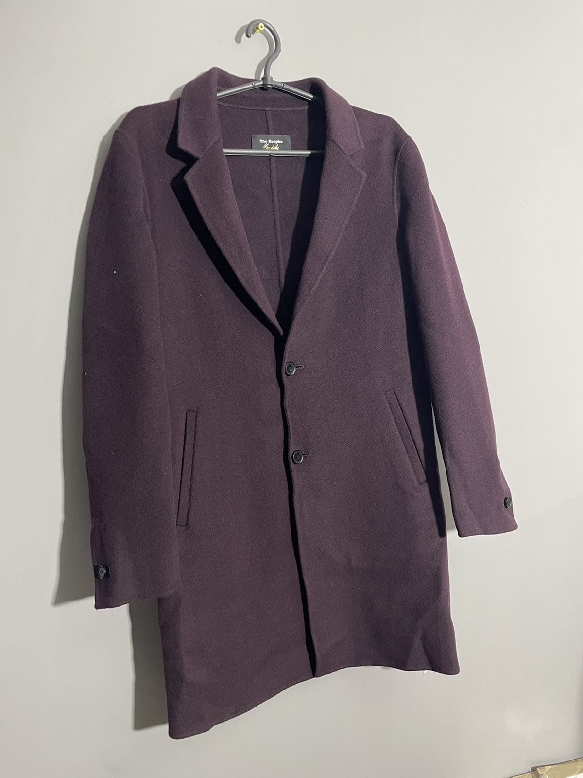 The Kooples The Kooples Burgundy Wool Coat Jacket size 44 Size M / US 6-8 / IT 42-44 - 2 Thumbnail