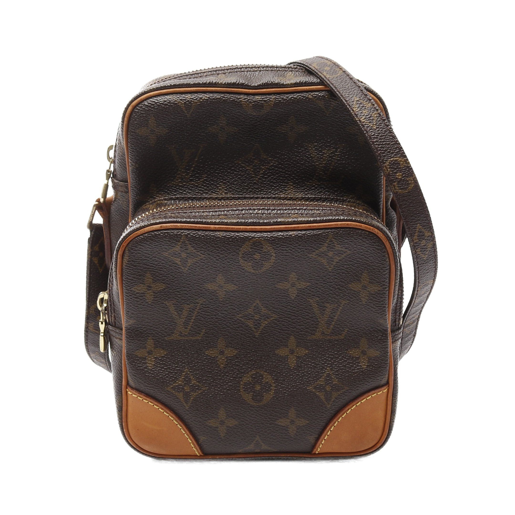 Louis Vuitton Louis Vuitton Amazon Monogram Shoulder Bag Leather Brown Size ONE SIZE - 1 Thumbnail