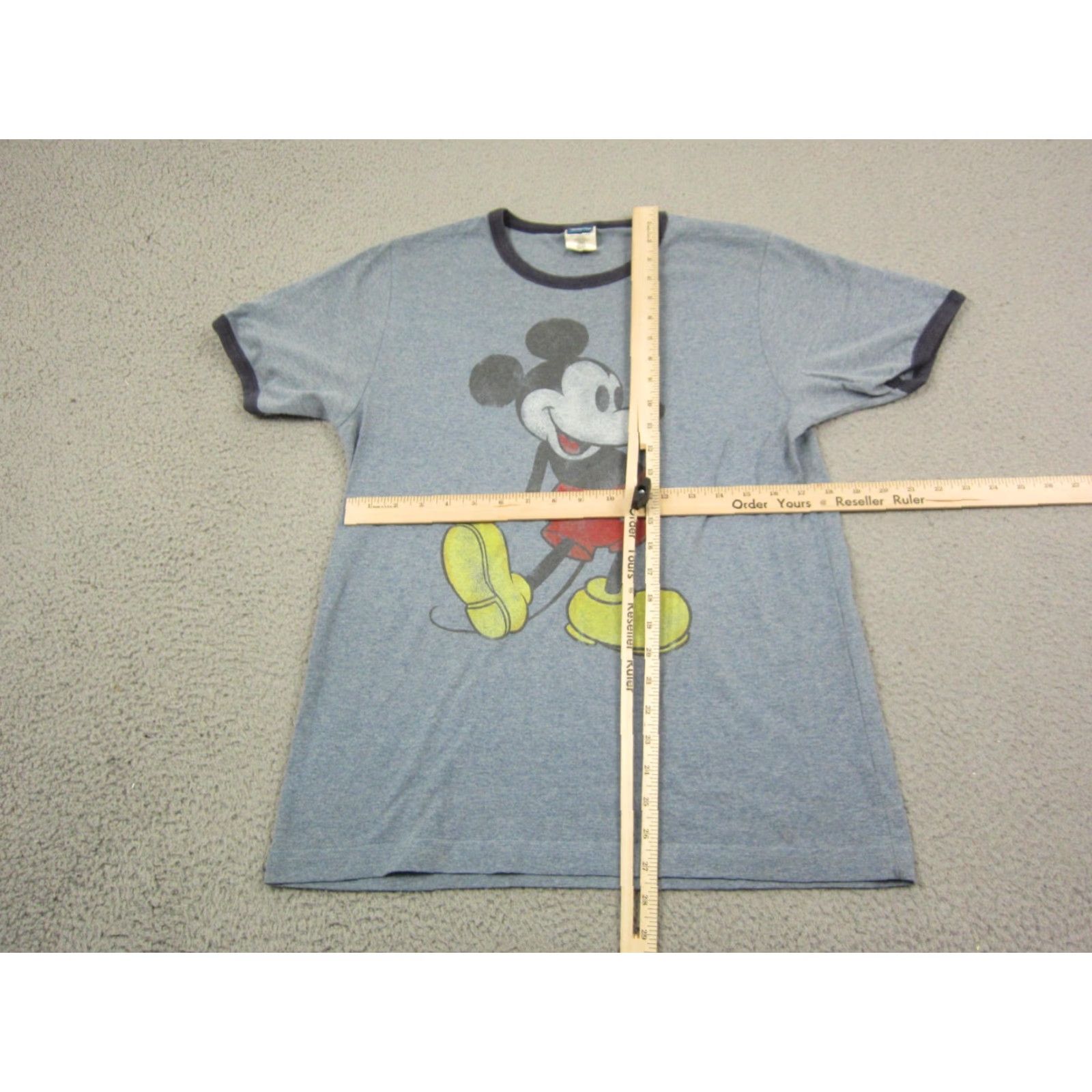 Disney VINTAGE Disney Mickey Mouse Shirt Womens M Blue Heather 90s Y2K Crew Neck Short Sleeve T-Shirt Casual Womens Size M / US 6-8 / IT 42-44 - 6 Thumbnail