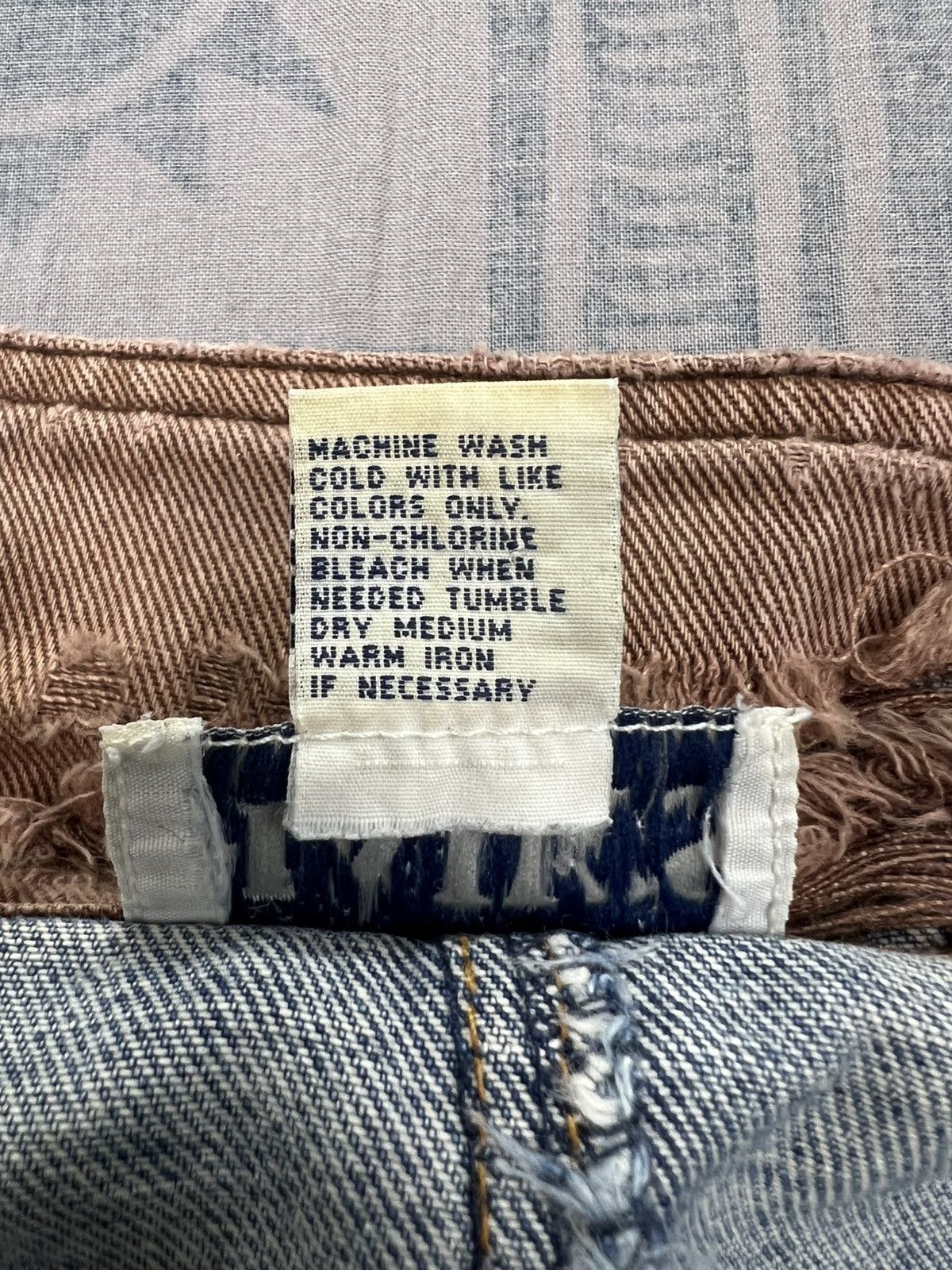 Vintage Haik’s Dirty Distressed Denim Chore Jacket Size XL / US 12-14 / IT 48-50 - 10 Thumbnail