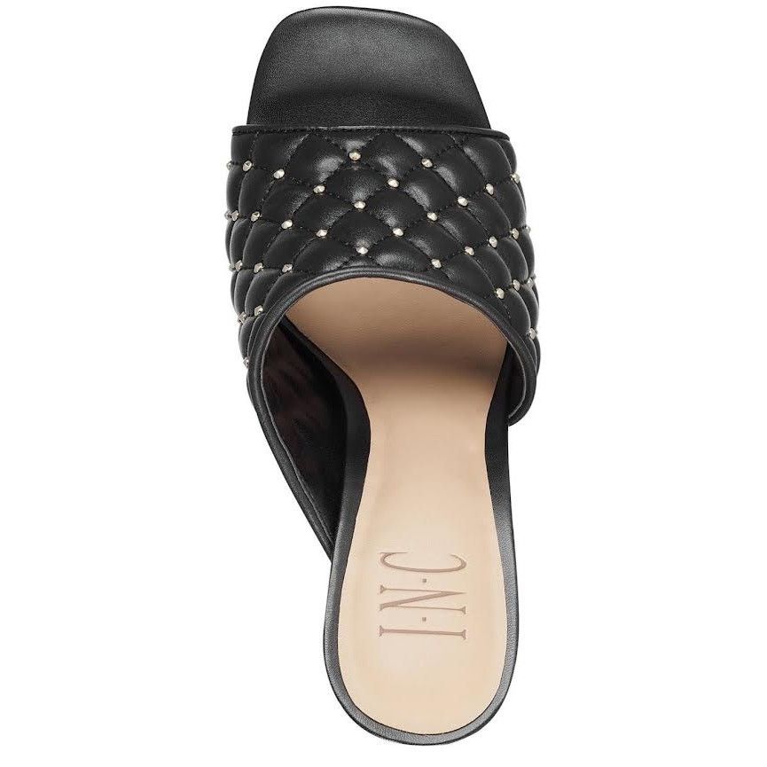 Macys INC International Concepts Black Quilted Mules | Size 8.5 Size US 8.5 / IT 38.5 - 4 Thumbnail
