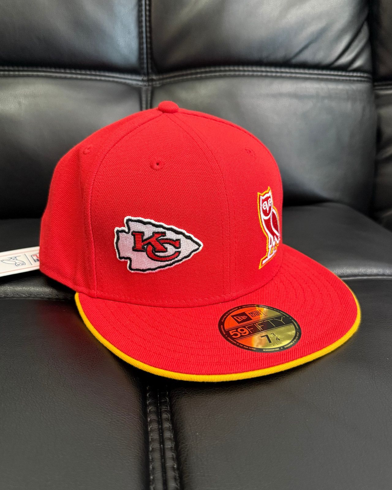 NFL × October's Very Own 7 3/4 - OVO x New Era x NFL Kansas City Chiefs Fitted Hat Size ONE SIZE - 3 Thumbnail