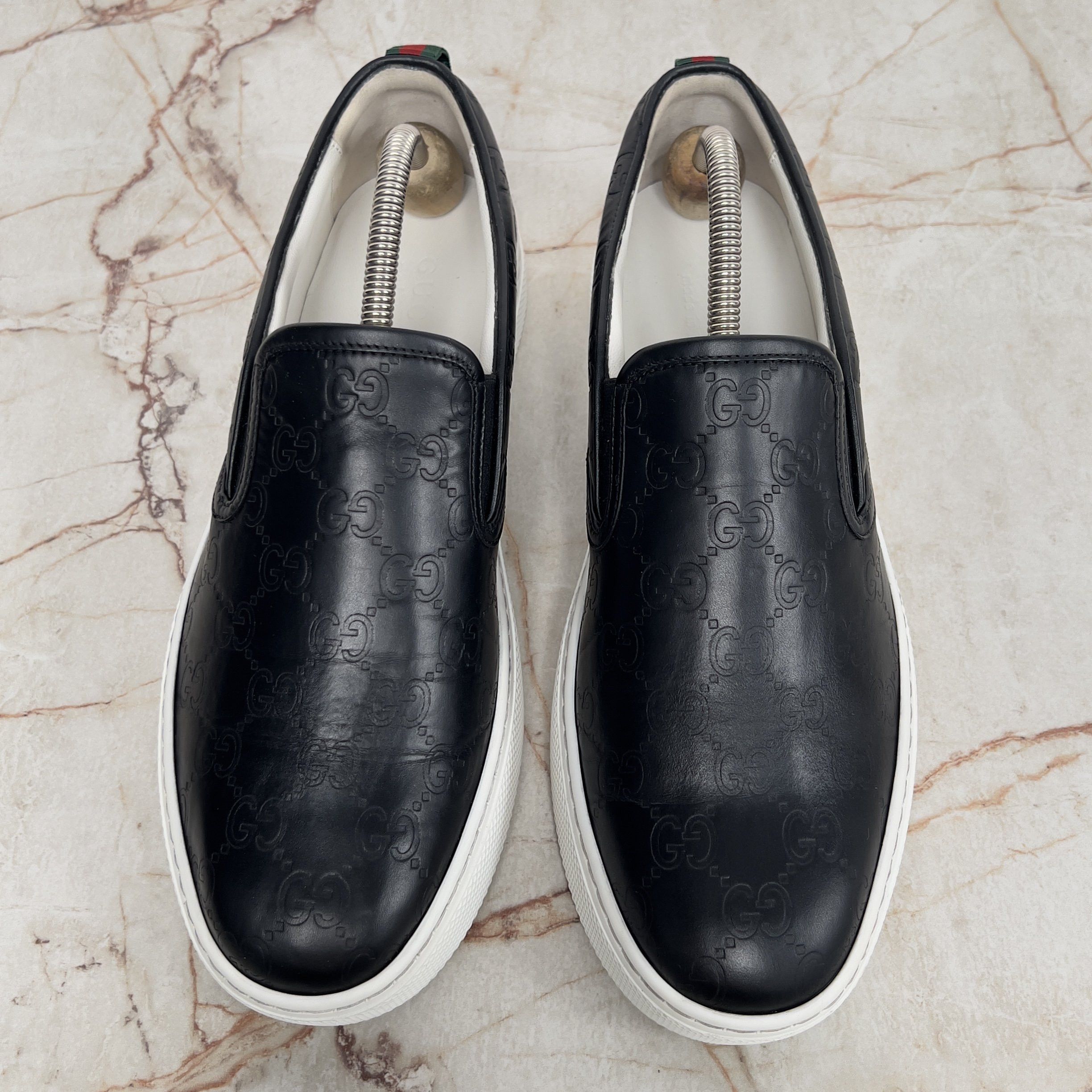 Gucci Dublin GG Guccissima Sneakers Slip On Leather Size US 8 / EU 41 - 4 Thumbnail