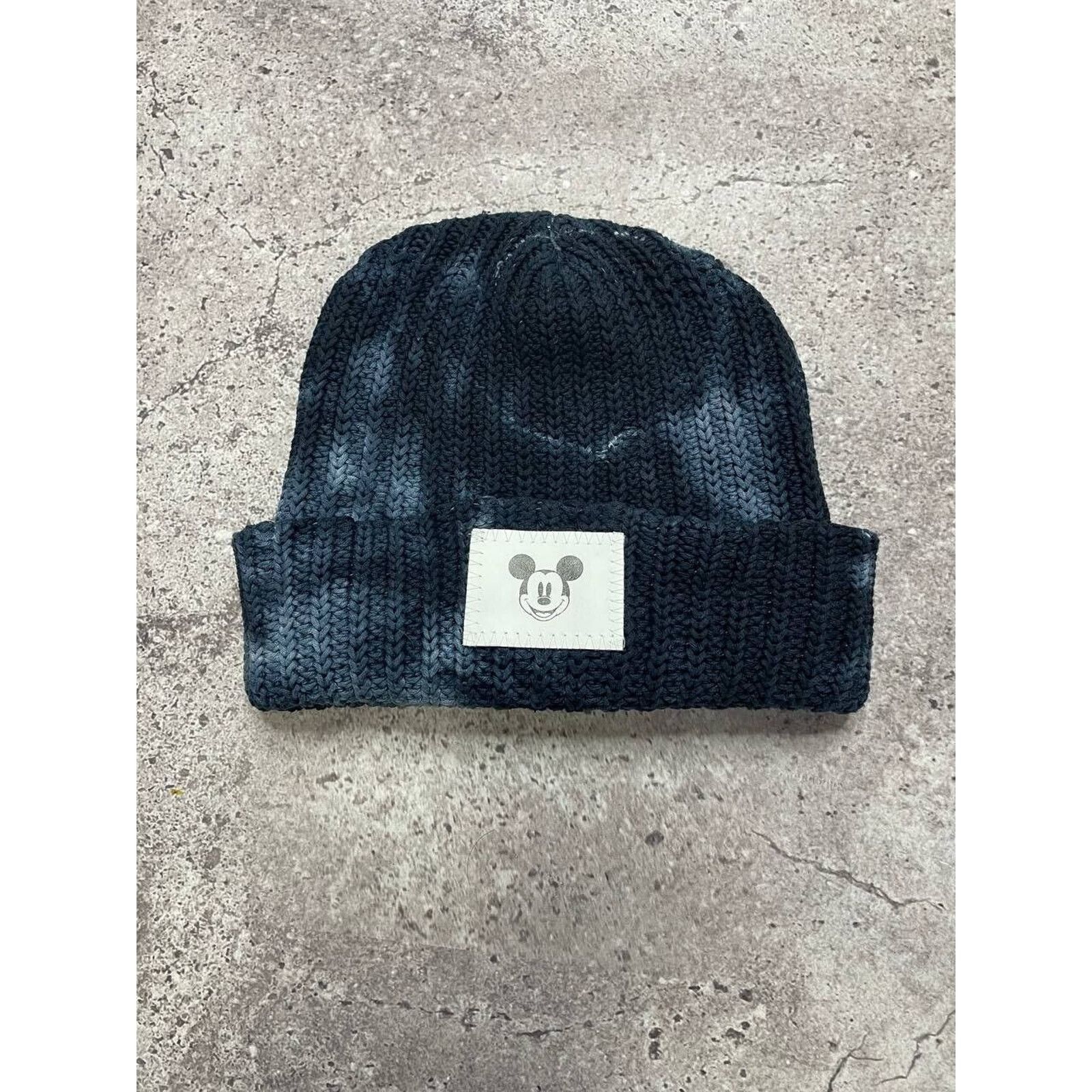 Disney × Mickey Mouse × Vintage Vintage Disney Mickey Mouse Knit Beanie Blue Love Your Hat Size ONE SIZE - 1 Thumbnail