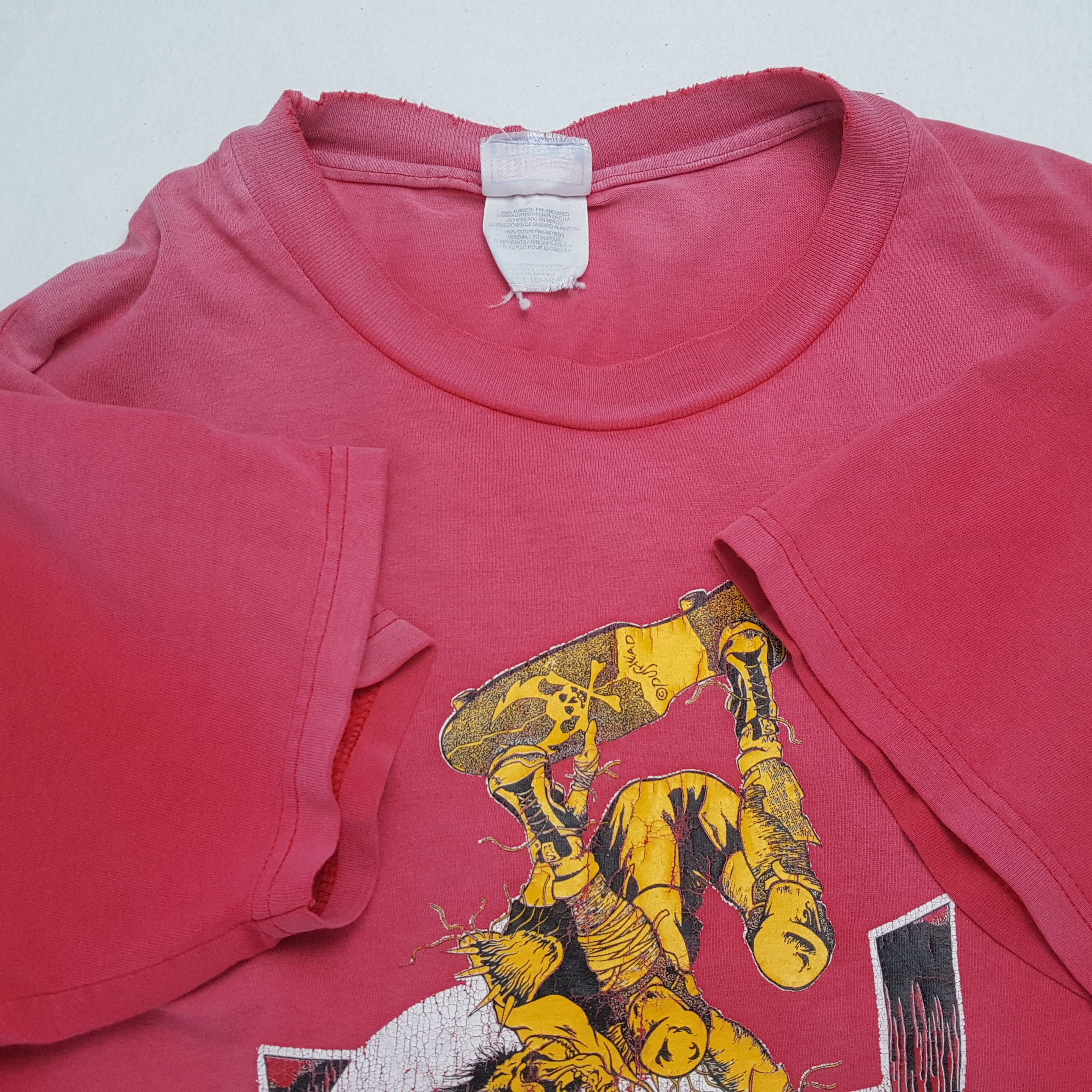 Thrasher × Vintage Vintage THRASHER Skateboard Style Distressed T-Shirts Size US L / EU 52-54 / 3 - 5 Thumbnail