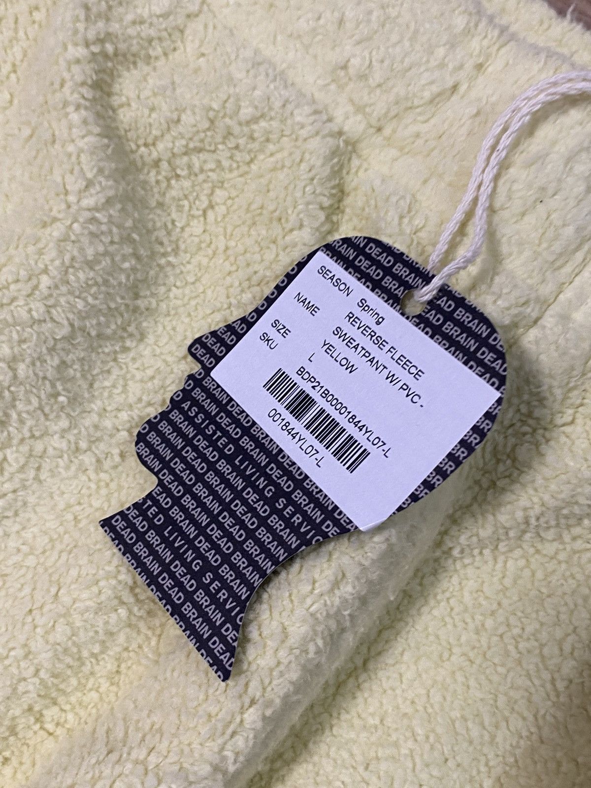 Brain Dead Brain Dead Reverse Fleece Sweatpants Size: L New With Tags Size US 34 / EU 50 - 5 Thumbnail