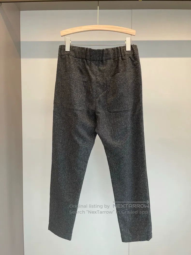 Brunello Cucinelli Brunello Cucinelli Dark Gray Wool Beaded Trousers Size 26" / US 2 / IT 38 - 2 Thumbnail