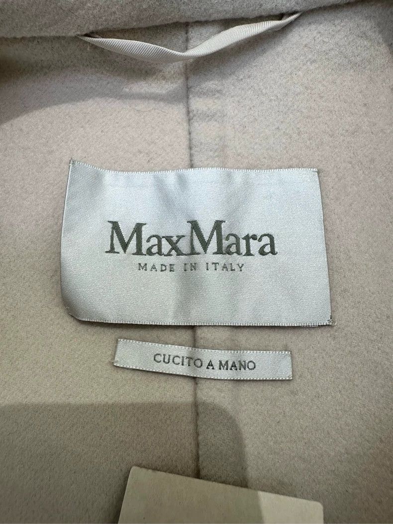 Max Mara Max Mara Beige wool coat Size L / US 10 / IT 46 - 7 Thumbnail