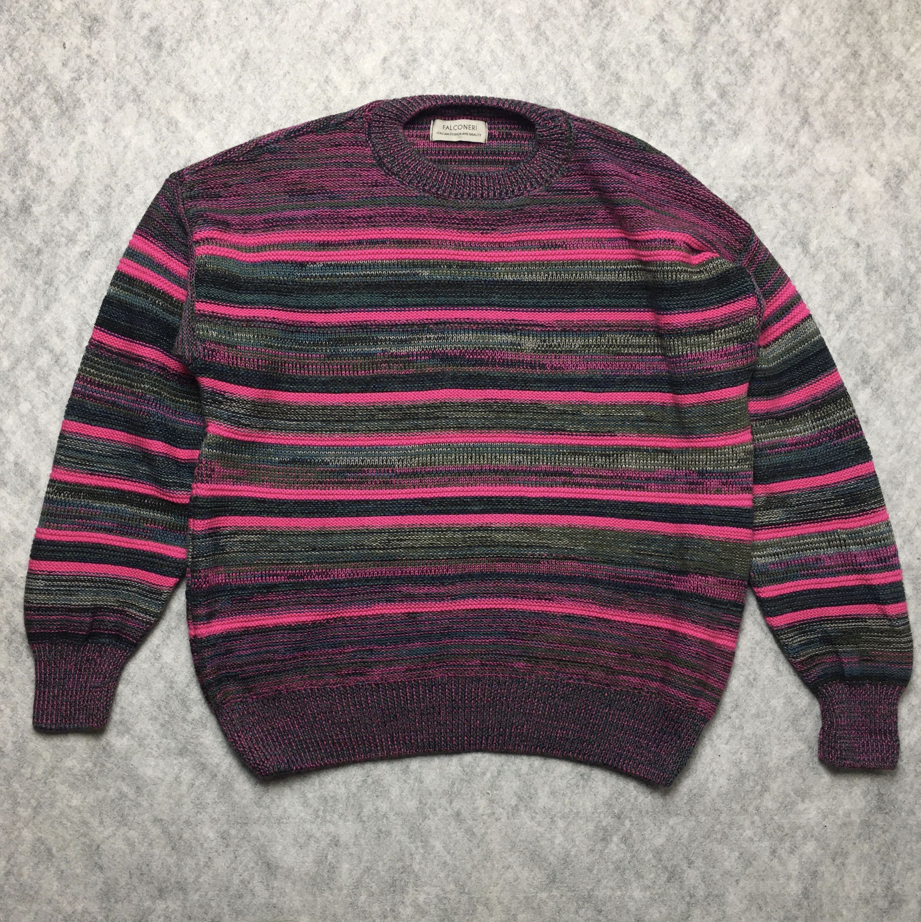 Other FALCONERI Italy Virgin Wool Striped Knit Sweater Size S Size S / US 4 / IT 40 - 7 Thumbnail