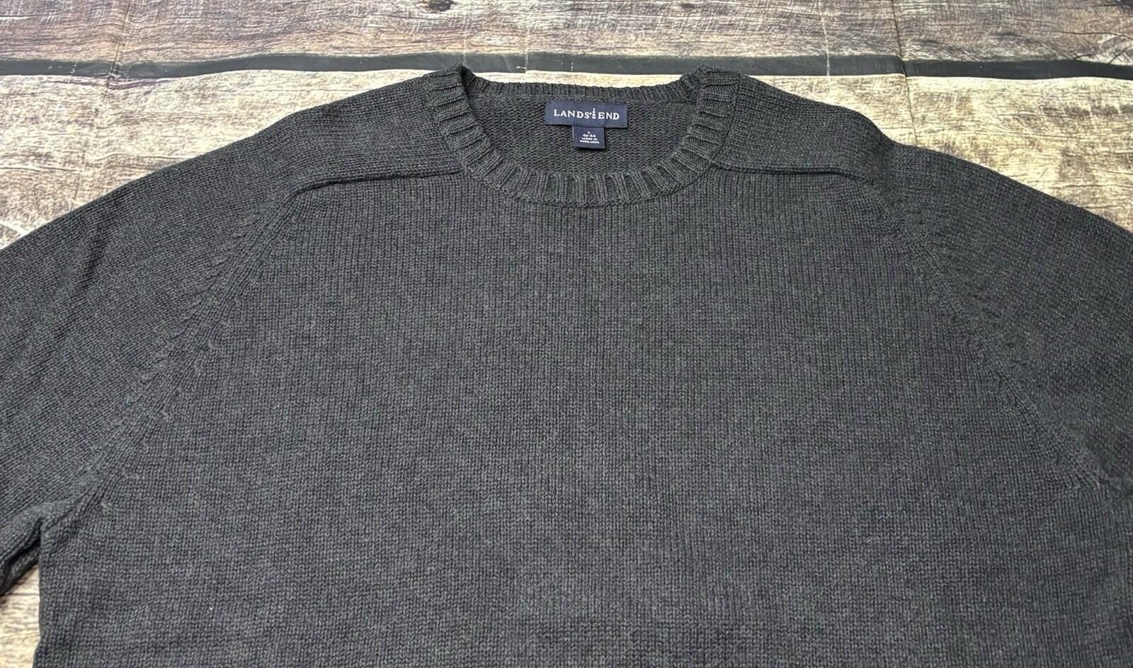 Lands' End Lands End Sweater Mens Large Cotton Crew Neck Pullover Knit Size US L / EU 52-54 / 3 - 4 Thumbnail
