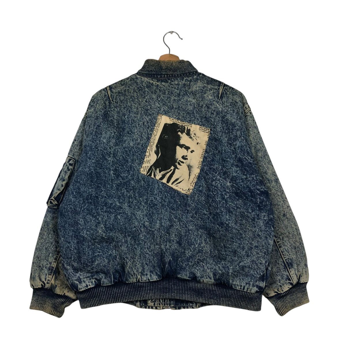 Hysteric Glamour 🔥VINTAGE BOMBER JACKET DENIM MADSTATION BIG LOGO Size US M / EU 48-50 / 2 - 10 Thumbnail