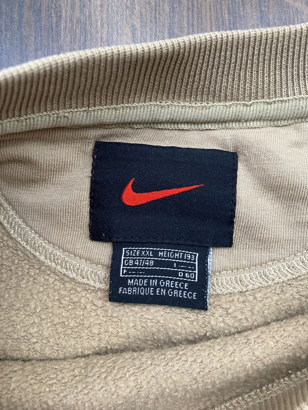 Nike Vintage Nike Brown Spell Out Sweatshirt USA Size US XXL / EU 58 / 5 - 4 Thumbnail