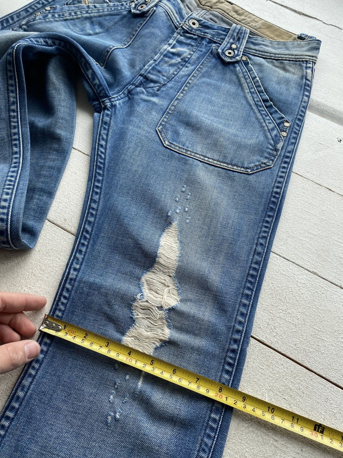 Diesel Diesel Vintage 90s Distressed Workwear Jeans Utility Denim Size US 30 / EU 46 - 17 Thumbnail