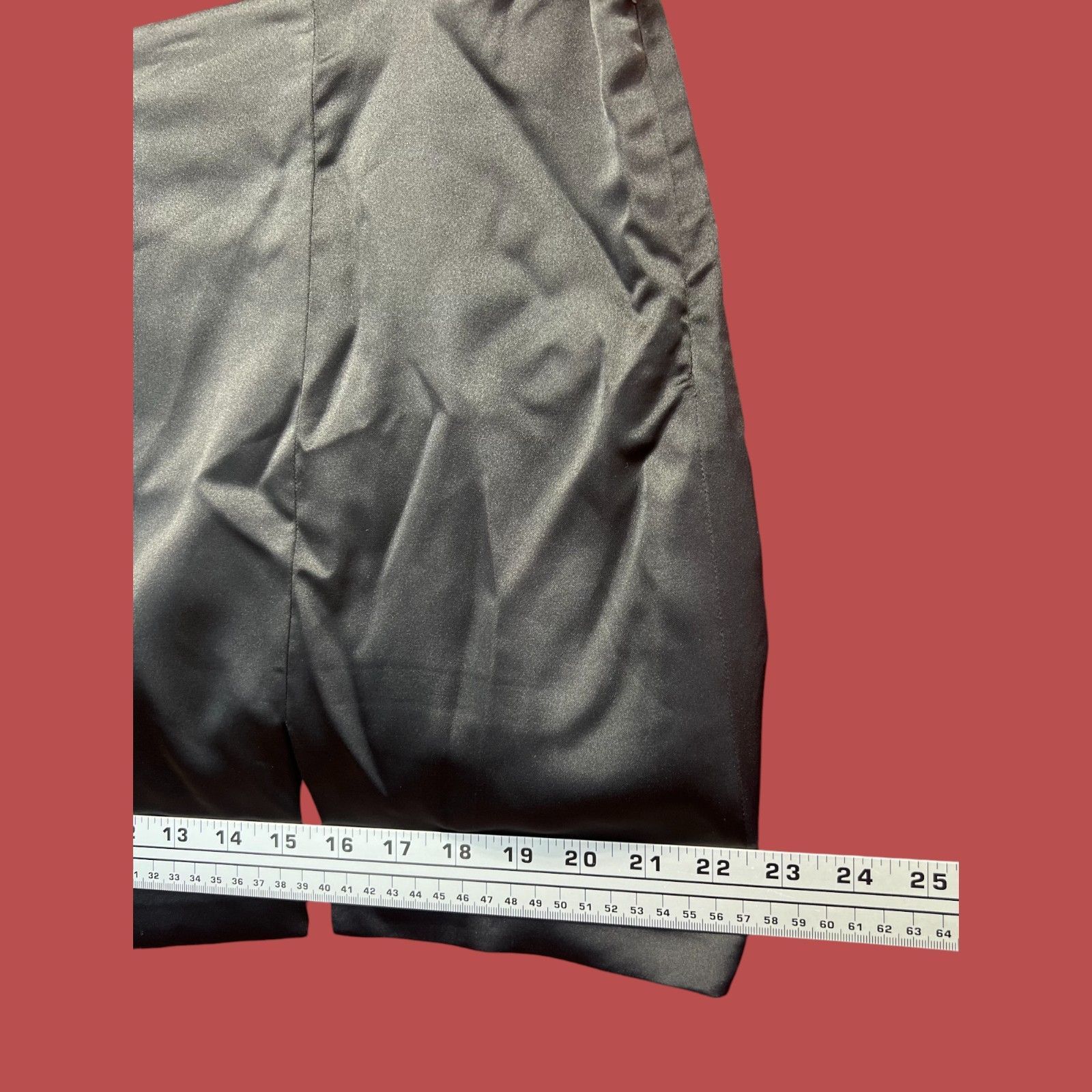 Other Wild Fable - Women's Notch - Front Satin Mini Skirt - Black Size 38" / US 16 / IT 52 - 5 Thumbnail