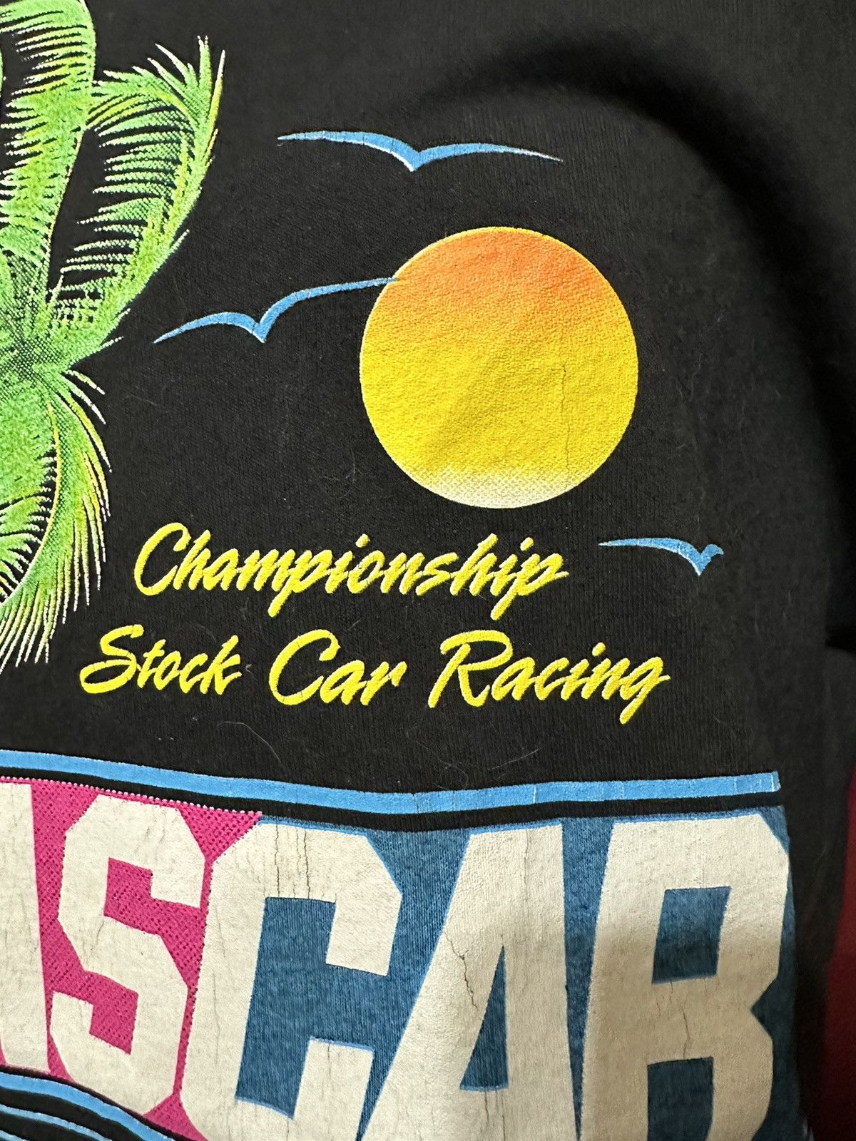 NASCAR × Vintage Vintage NASCAR Tshirt 90’s Palm Tree Stock Car Racing Grail Size US XL / EU 56 / 4 - 5 Thumbnail