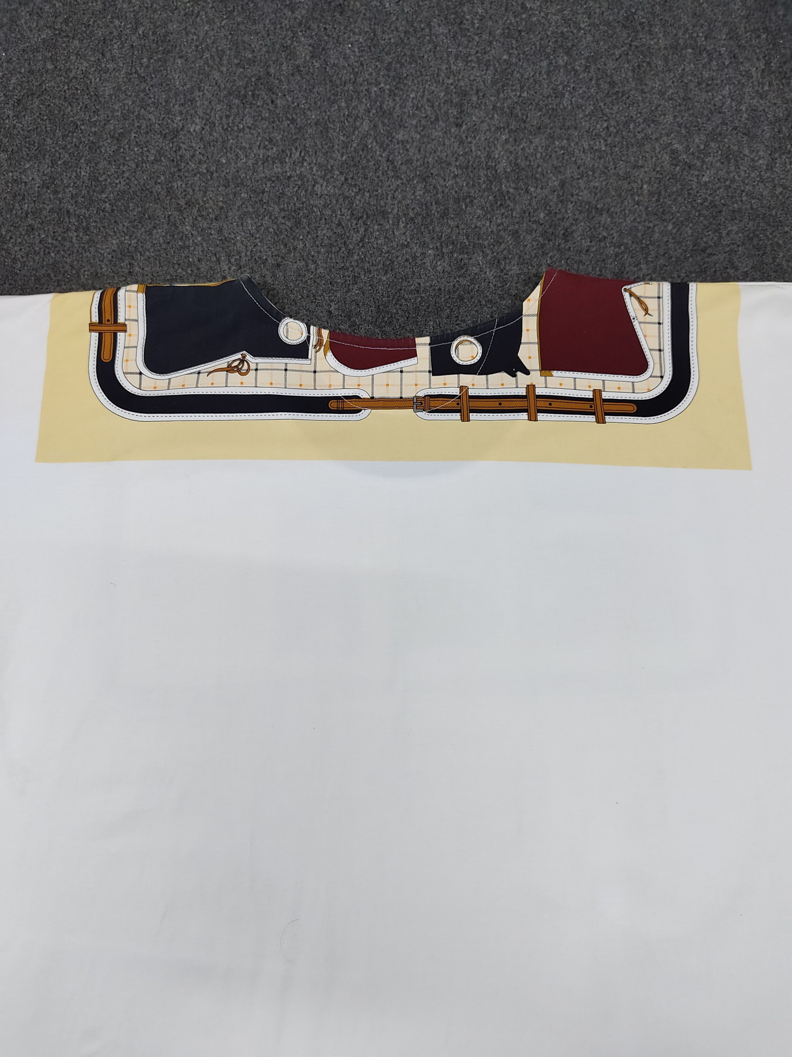 Hermes Hermes - "Etriers & Harness" Scarf Panel Graphic Tee Size M / US 6-8 / IT 42-44 - 5 Thumbnail