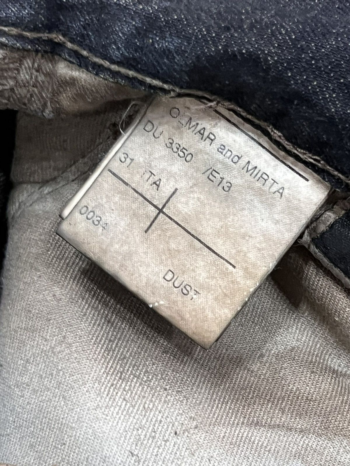 Rick Owens Sold-Rick owens olmar and mirta detroitcut jeans Size US 31 - 7 Thumbnail