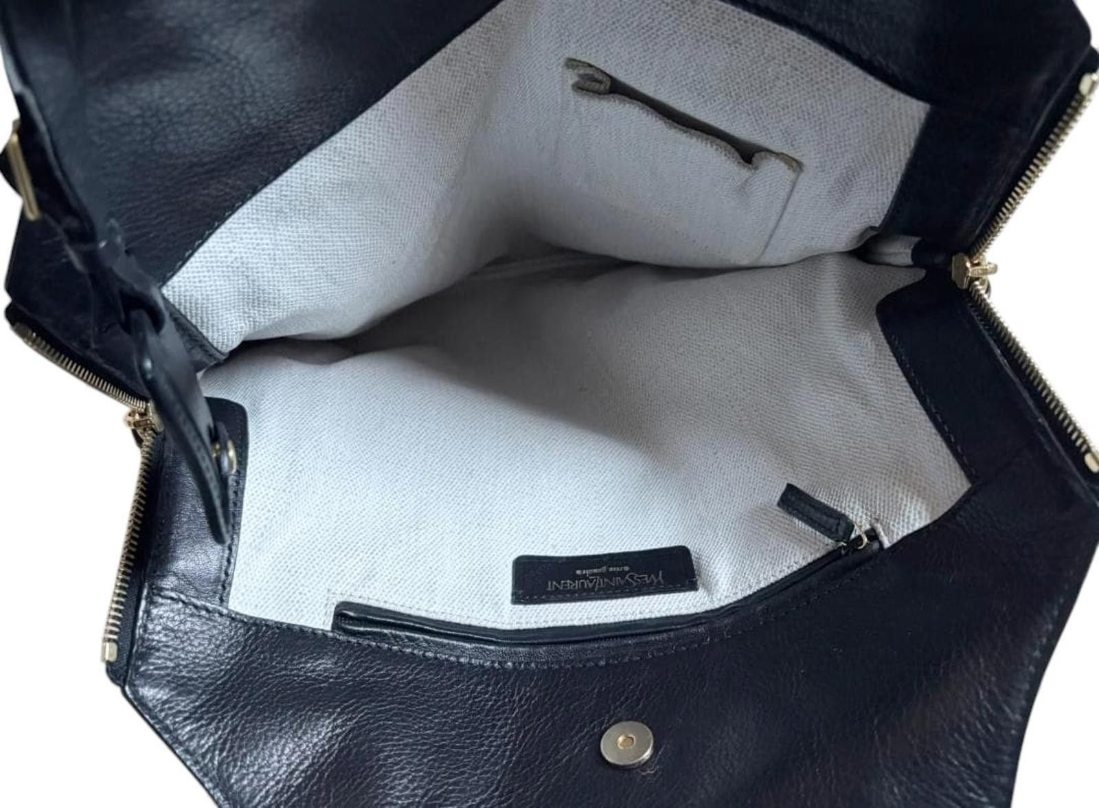 Saint Laurent Paris Saint Laurent - Black and White Two-Tone Handbag Size ONE SIZE - 4 Thumbnail