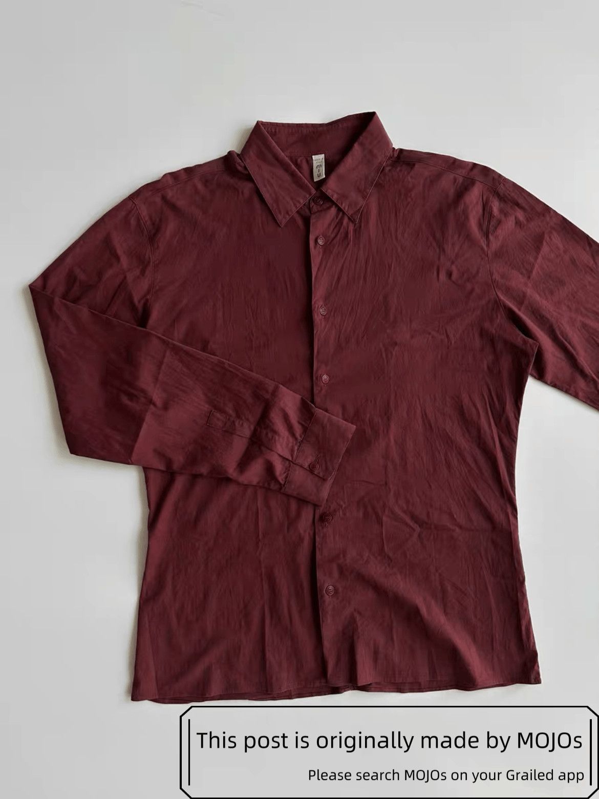 Miu Miu Sz 41 Miu Miu 00S Vintage Brick Brown Shirt mojos Size US L / EU 52-54 / 3 - 2 Thumbnail
