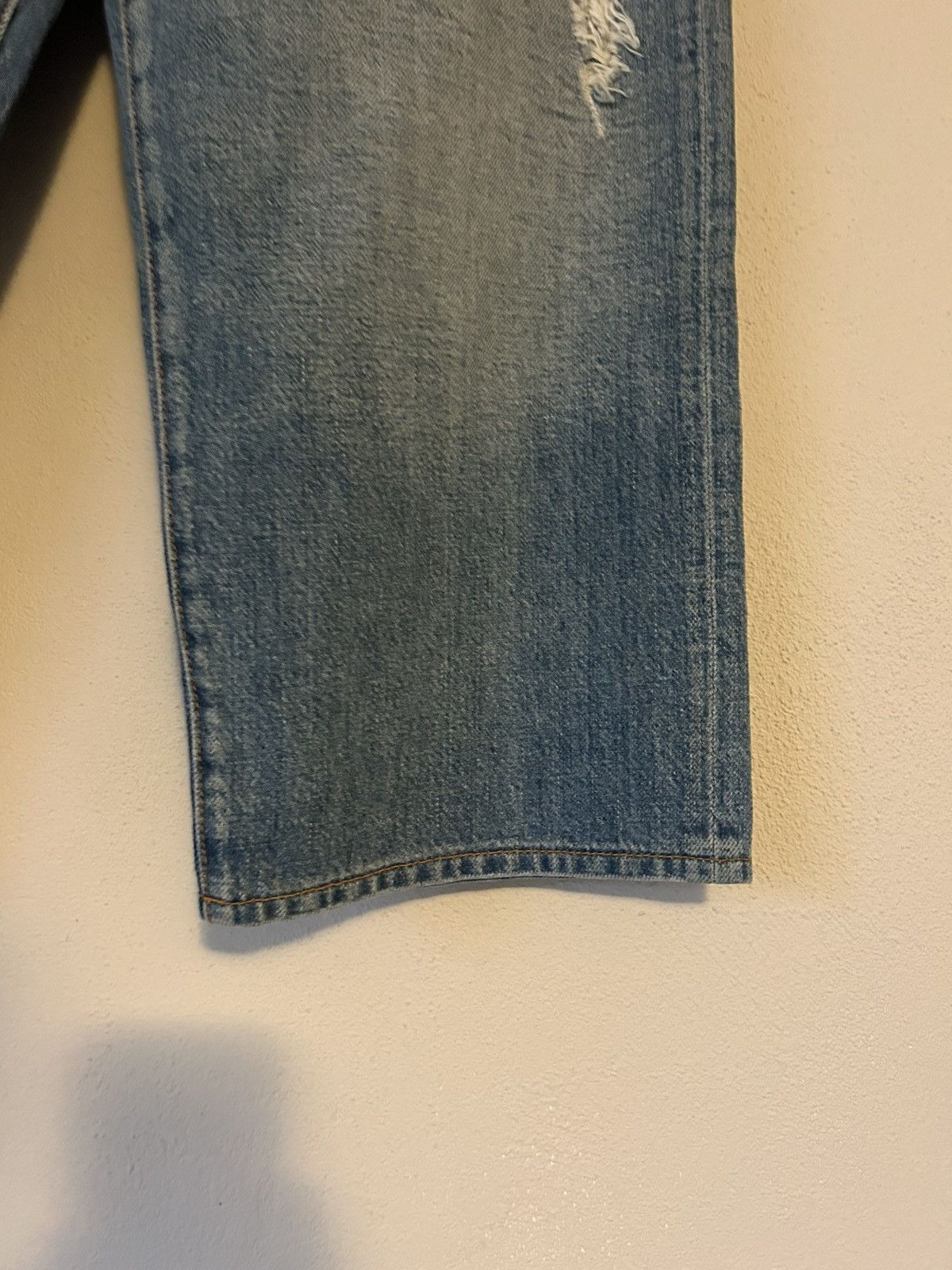 Givenchy Baggy Distressed Cropped Denim Jeans - Size 28 Size US 28 / EU 44 - 7 Thumbnail