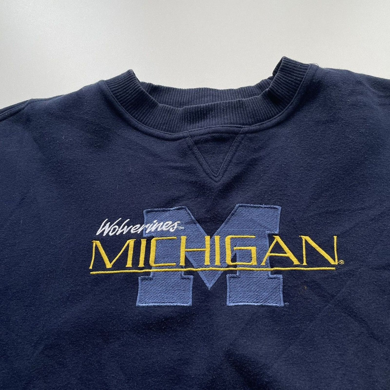 NCAA Vintage 90s University Michigan Wolverines NCAA Crewneck XXL Size US XXL / EU 58 / 5 - 2 Thumbnail
