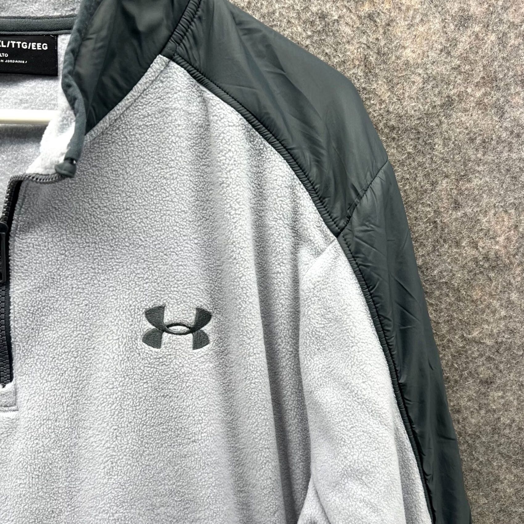 Under Armour VINTAGE Under Armour Sweater Men 2XL Gray Green 1/2 Zip Fleece Pullover Jacket Size US XXL / EU 58 / 5 - 5 Thumbnail