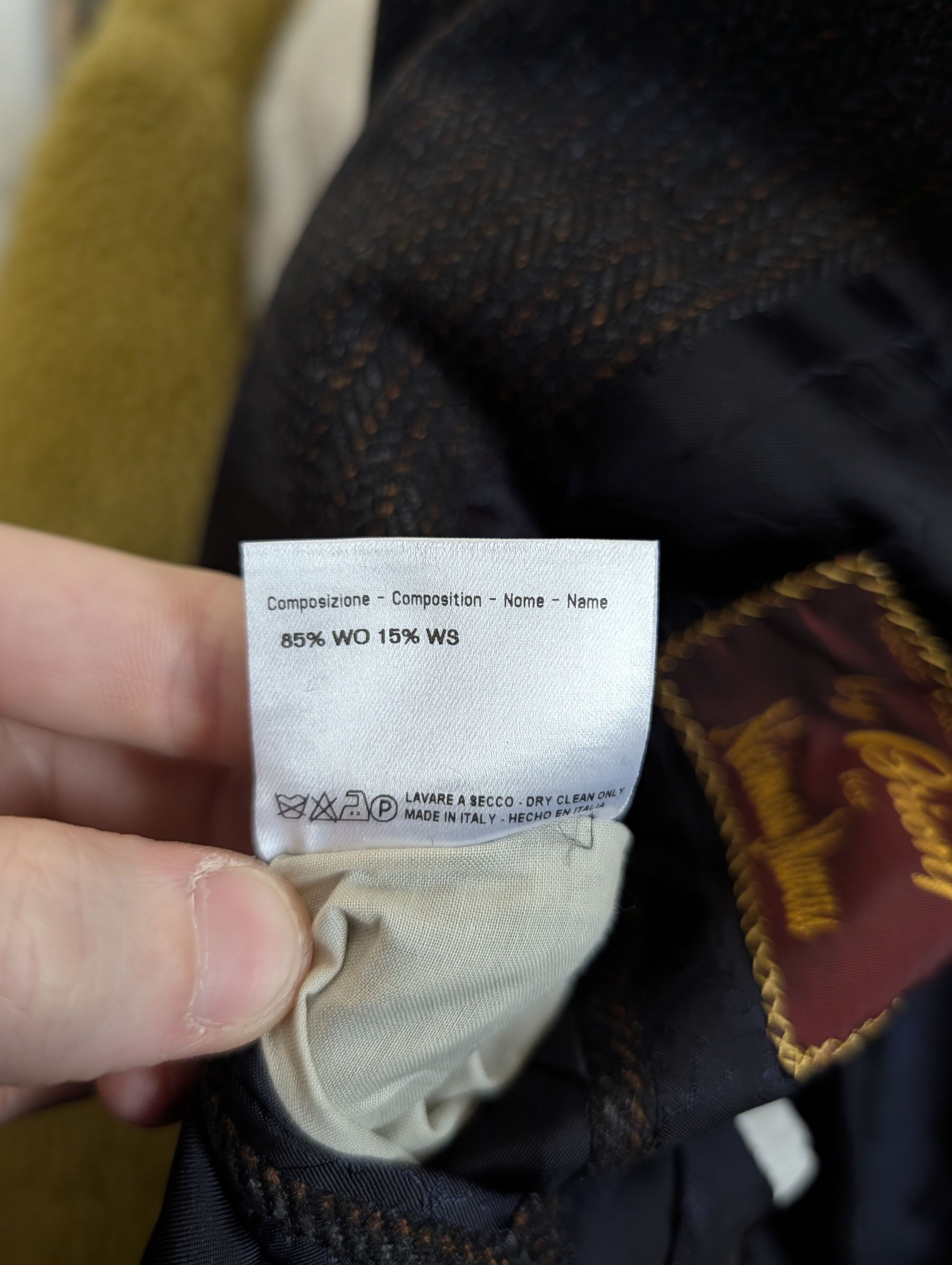 Brioni Wool & cashmere brown herringbone knit sport coat Size 46R - 14 Thumbnail