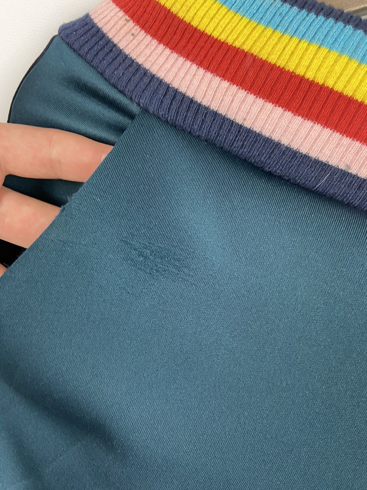 Designer × Mira Mikati Mira Mikati Trousers Joggers Raibow Track Green Pants Size 27" / US 4 / IT 40 - 4 Thumbnail
