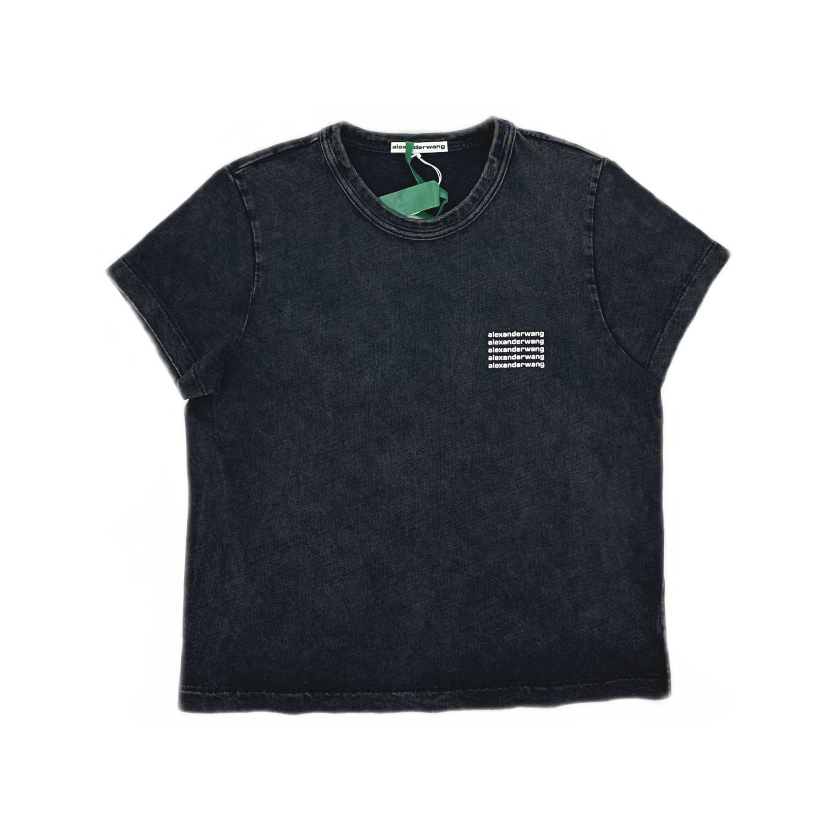 Alexander Wang Alexander Wang Acid Logo Shrunken T-Shirt Size L Size L / US 10 / IT 46 - 1 Thumbnail