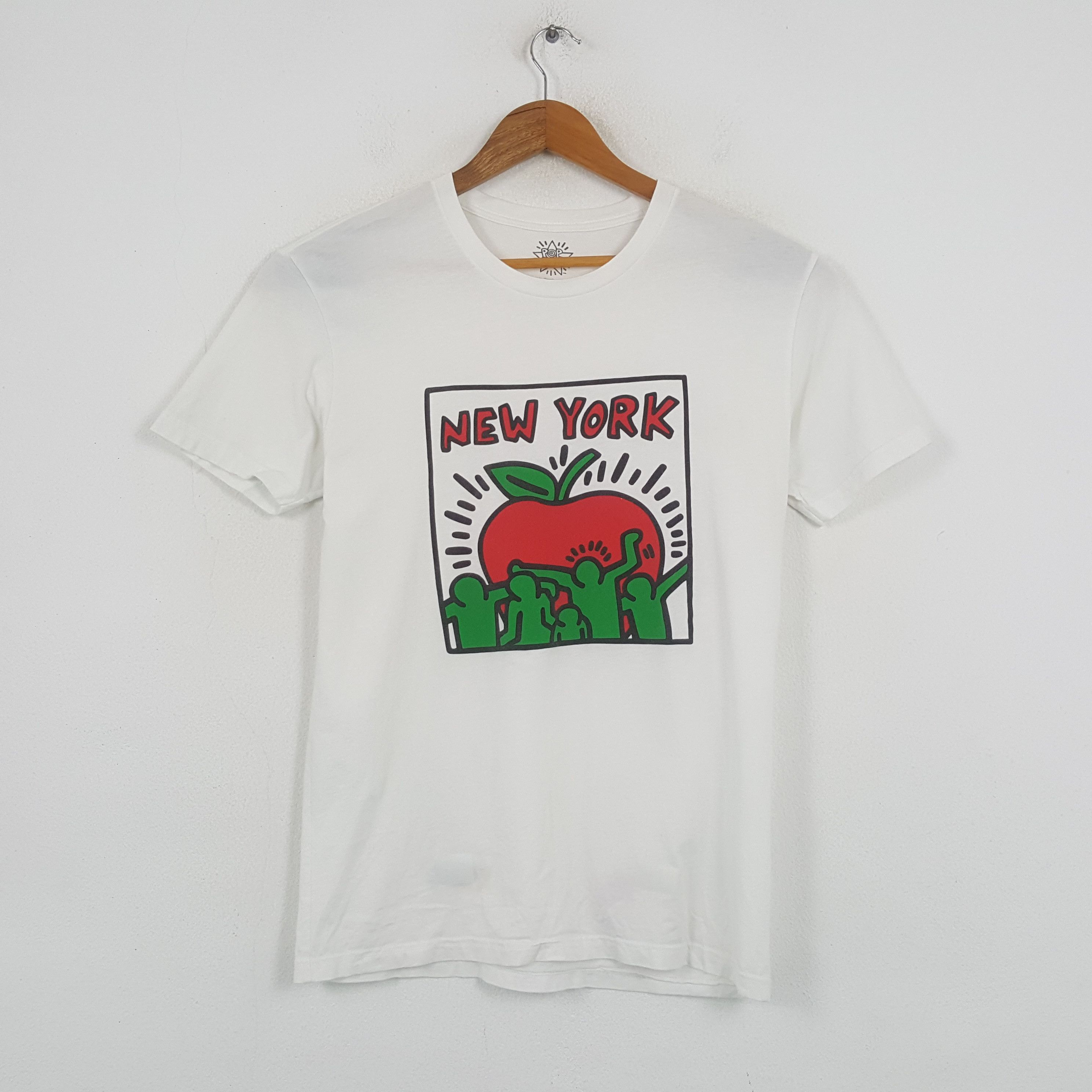 Keith Haring Vintage Keith Haring New York Apple Art T-shirt C285N78 Size US S / EU 44-46 / 1 - 1 Thumbnail