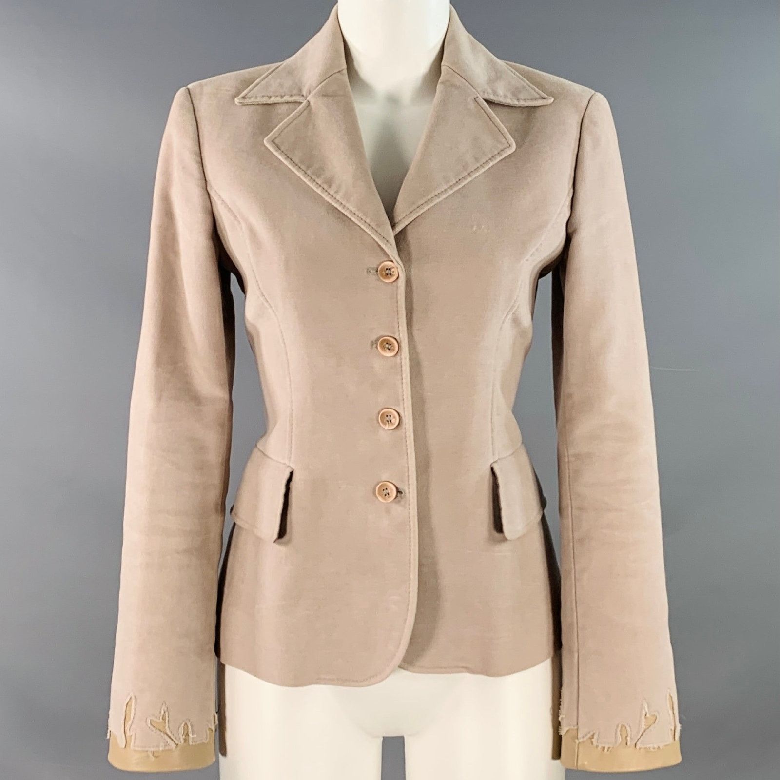 Other S Dusty Pink Velvet Single Breasted Jacket Blazer Size S / US 4 / IT 40 - 1 Thumbnail