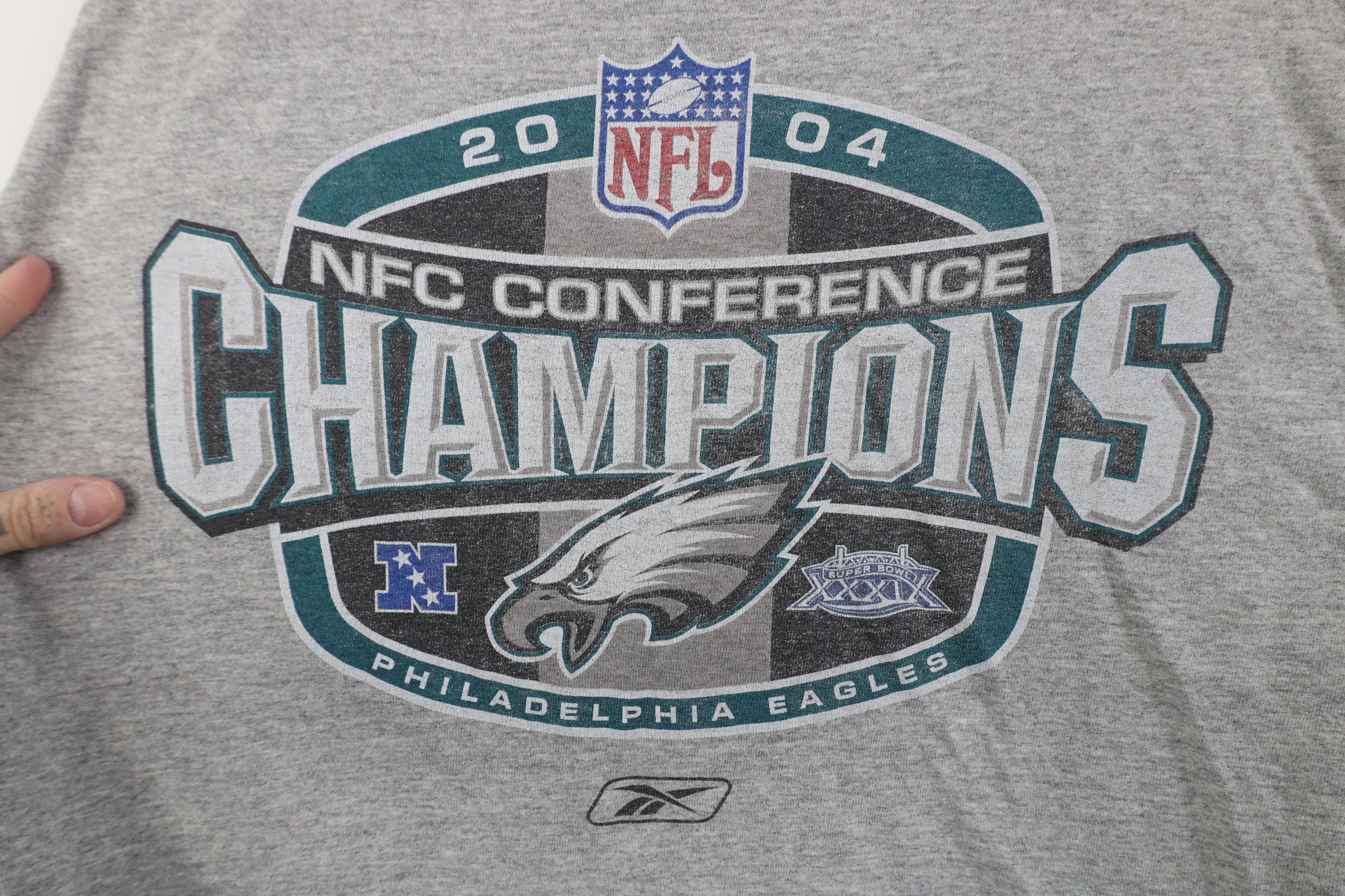 Reebok Vintage Reebok Champ Philadelphia Eagles Football T-Shirt Size US L / EU 52-54 / 3 - 4 Thumbnail